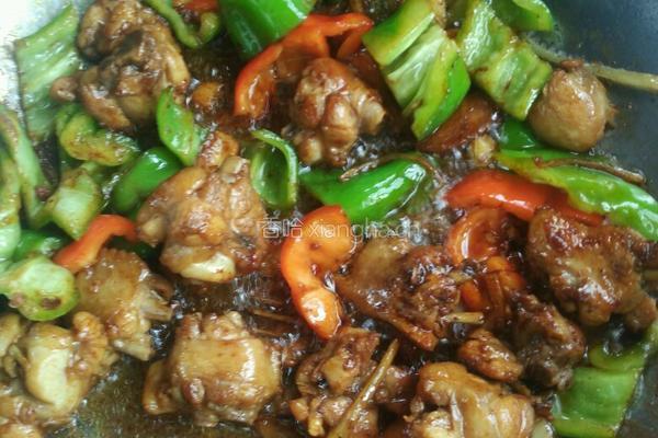 青椒炒鸡的做法图解6