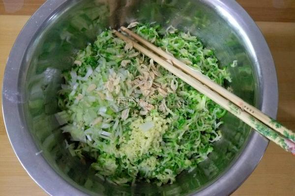 西葫芦素馅蒸饺的做法图解8