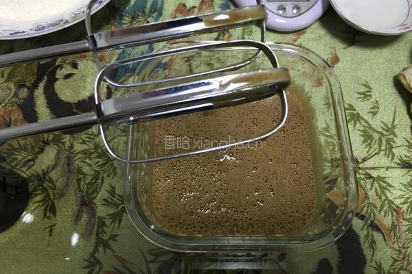 奶香咖啡蛋糕8寸加厚的做法图解5
