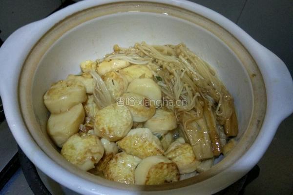 金针菇日本豆腐煲的做法图解9
