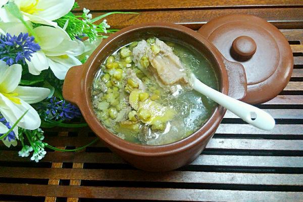 绿豆炖排骨的做法图解7