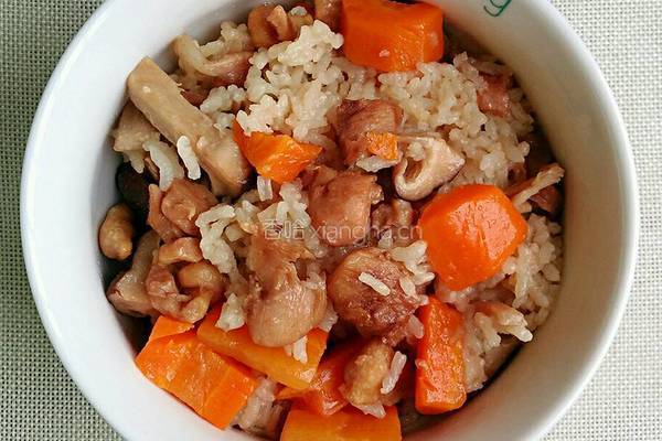 鸡腿肉焖饭的做法图解10