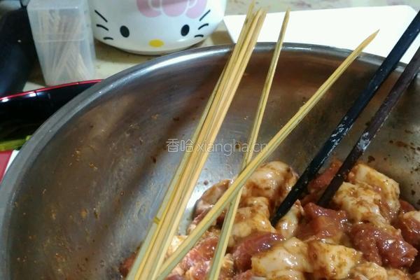 自制烤羊肉串的做法图解6