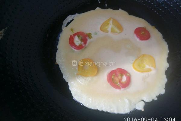 爱心圣女果煎饼的做法图解10
