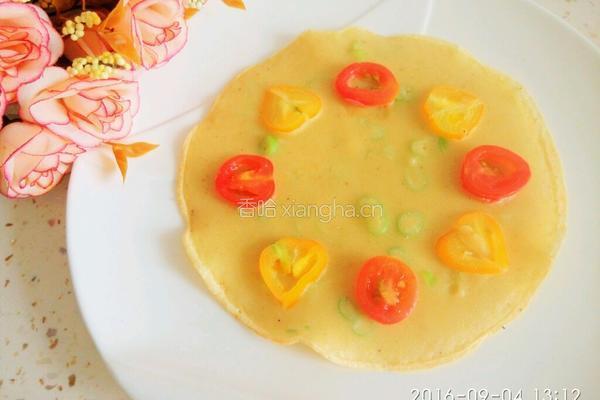 爱心圣女果煎饼的做法图解11