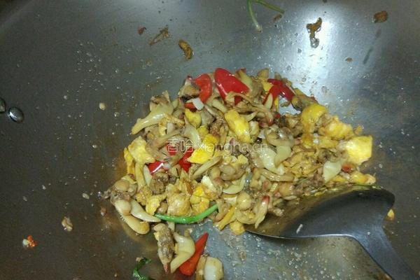 蒜苗扇贝炒鸡蛋的做法图解7