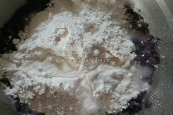 紫薯饼的做法图解4