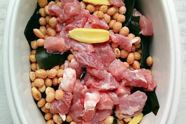 海带炖黄豆的做法图解4