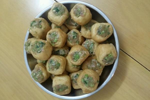 酿油豆腐的做法图解3