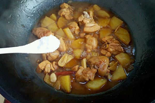 土豆炖鸡块的做法图解7
