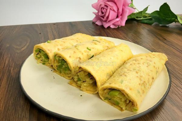 香葱蛋饼卷孜然土豆丝的做法图解12