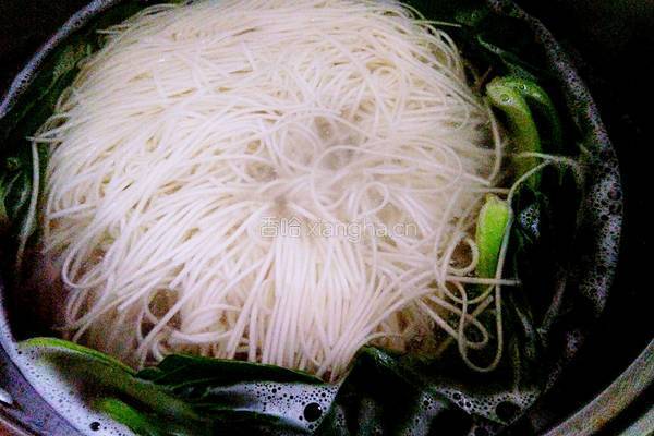 青菜面的做法图解3