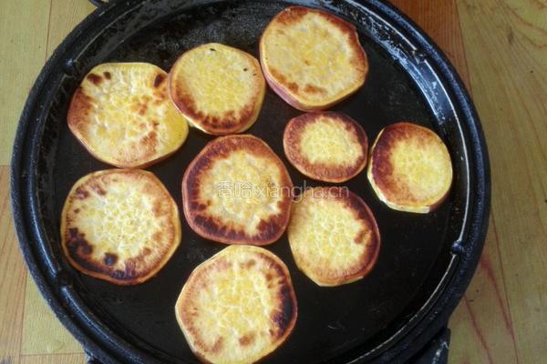 电饼铛烤地瓜的做法图解4