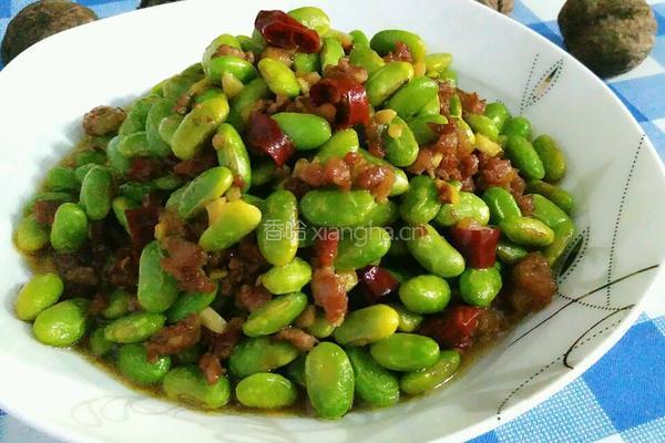 肉末炒毛豆的做法图解9