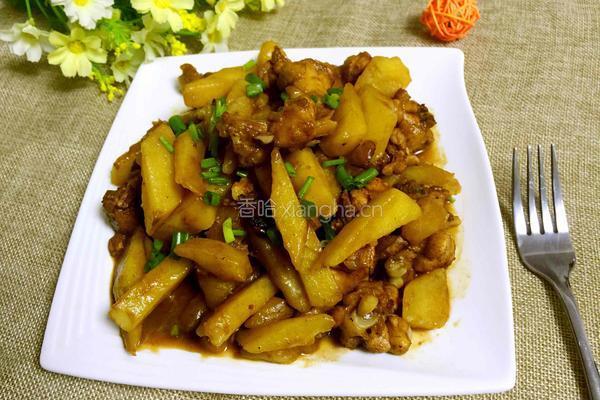 土豆炒鸡的做法图解7