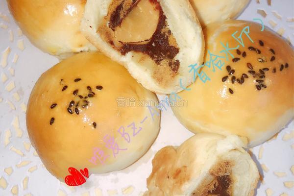 肉松豆沙蛋黄酥的做法图解23