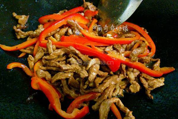 红椒炒肉（甜椒肉丝）的做法图解8