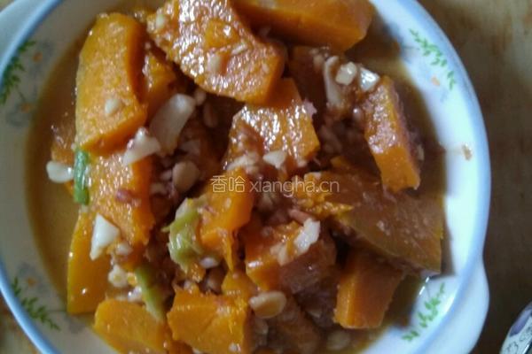 花生炒南瓜的做法图解9