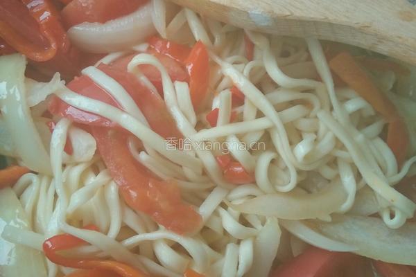 洋葱炒面的做法图解6