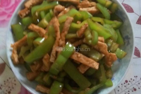 菜椒炒豆腐的做法图解8