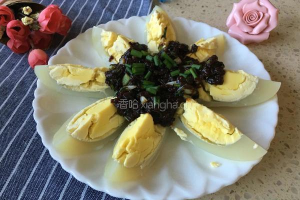 香葱酱拌鹅蛋的做法图解7