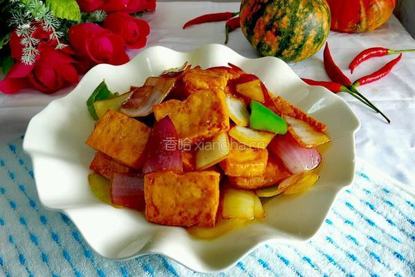 洋葱炒豆腐的做法图解11