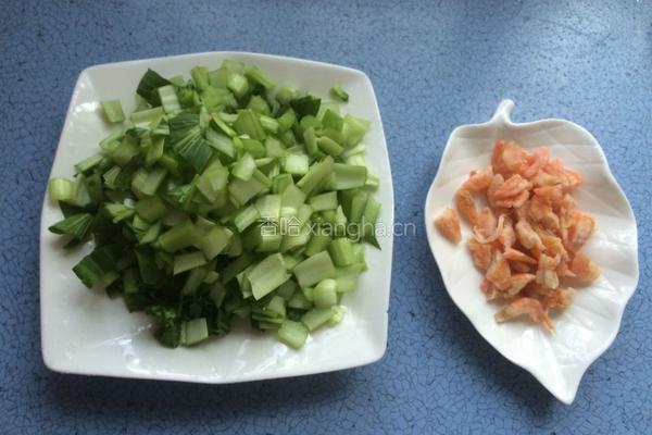 虾米油菜的做法图解3