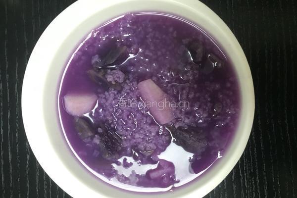 山药紫薯粥