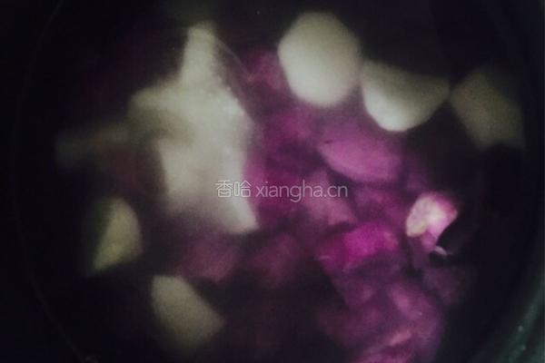 山药紫薯粥的做法图解3
