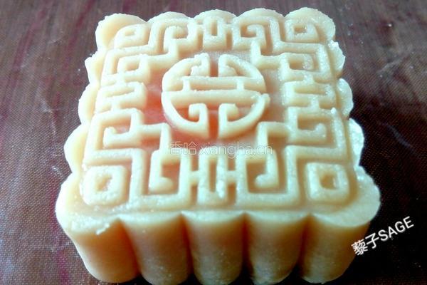 白芸豆蛋黄月饼的做法图解22