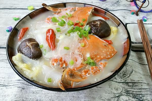 螃蟹白菜粉丝煲的做法图解6