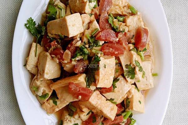 香肠炒豆腐的做法图解8