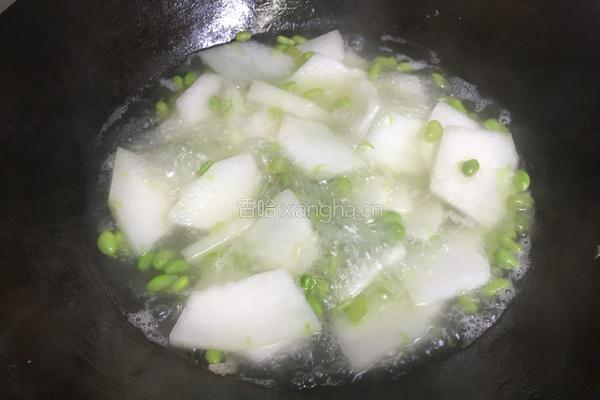 冬瓜毛豆咸肉汤的做法图解6