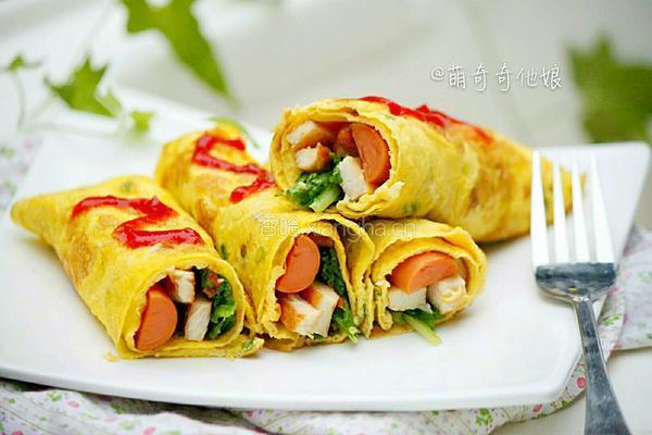 早餐鸡蛋卷饼的做法图解12