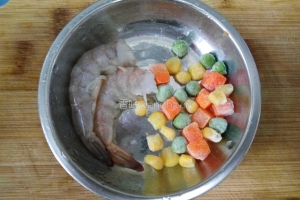 虾肉粥的做法图解3