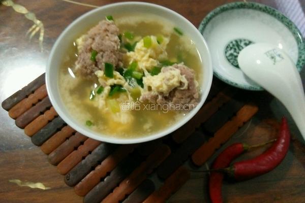 肉丸蛋汤的做法图解6