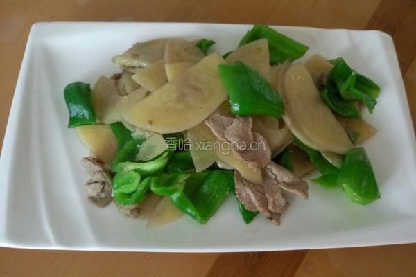 青椒土豆片炒肉的做法图解13