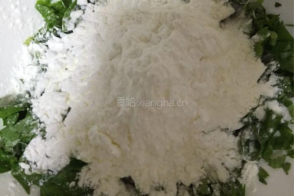 芹菜叶煎饼的做法图解3