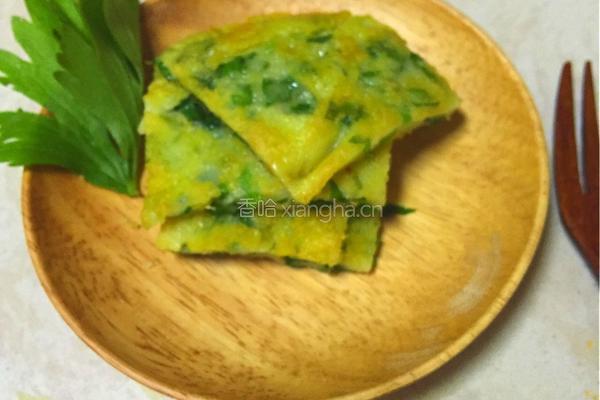 芹菜叶煎饼的做法图解7