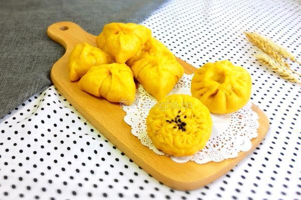 南瓜面核桃红糖包的做法图解24