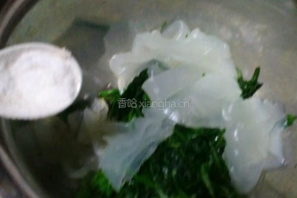 红油菠菜粉皮的做法图解9