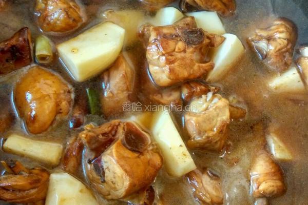 香菇土豆炖鸡肉的做法图解6