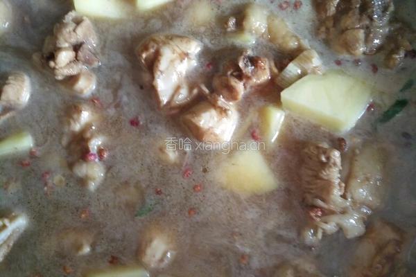 土豆炖鸡腿的做法图解5