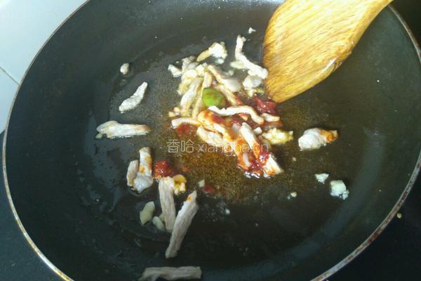 肉丝扒茄子的做法图解6