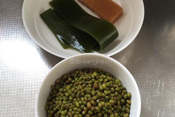 海带绿豆沙的做法图解1