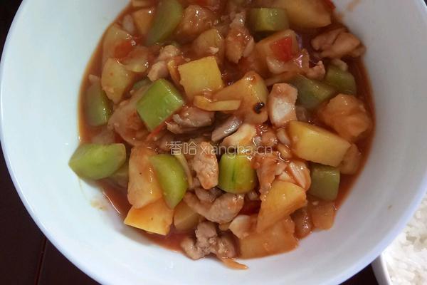 酸甜菠萝鸡的做法图解4