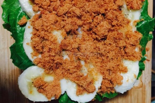 香蕉肉松三文治的做法图解3