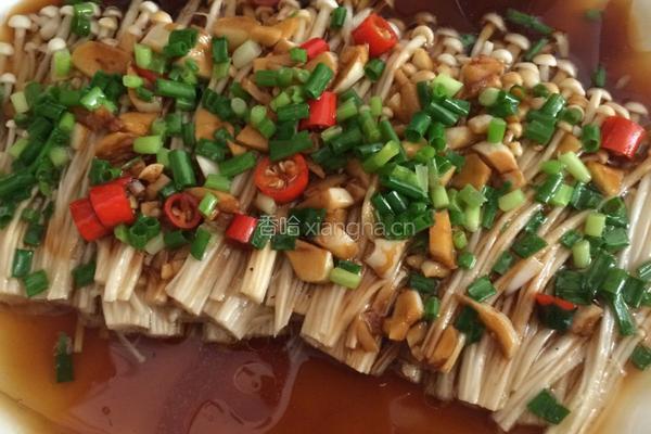 蒜香金针菇（微波炉）的做法图解7