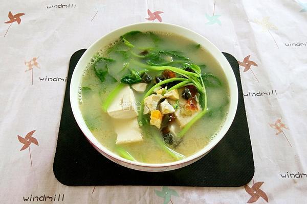 白苋菜豆腐滚双蛋的做法图解6