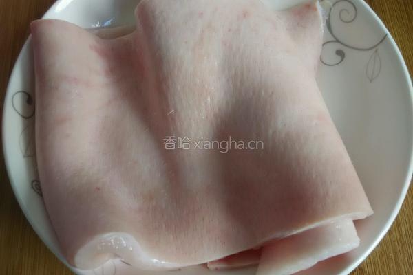 炒猪皮的做法图解1